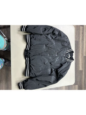 Sugarlips Black Bel-Air Academy Bomber Jacket Size Large